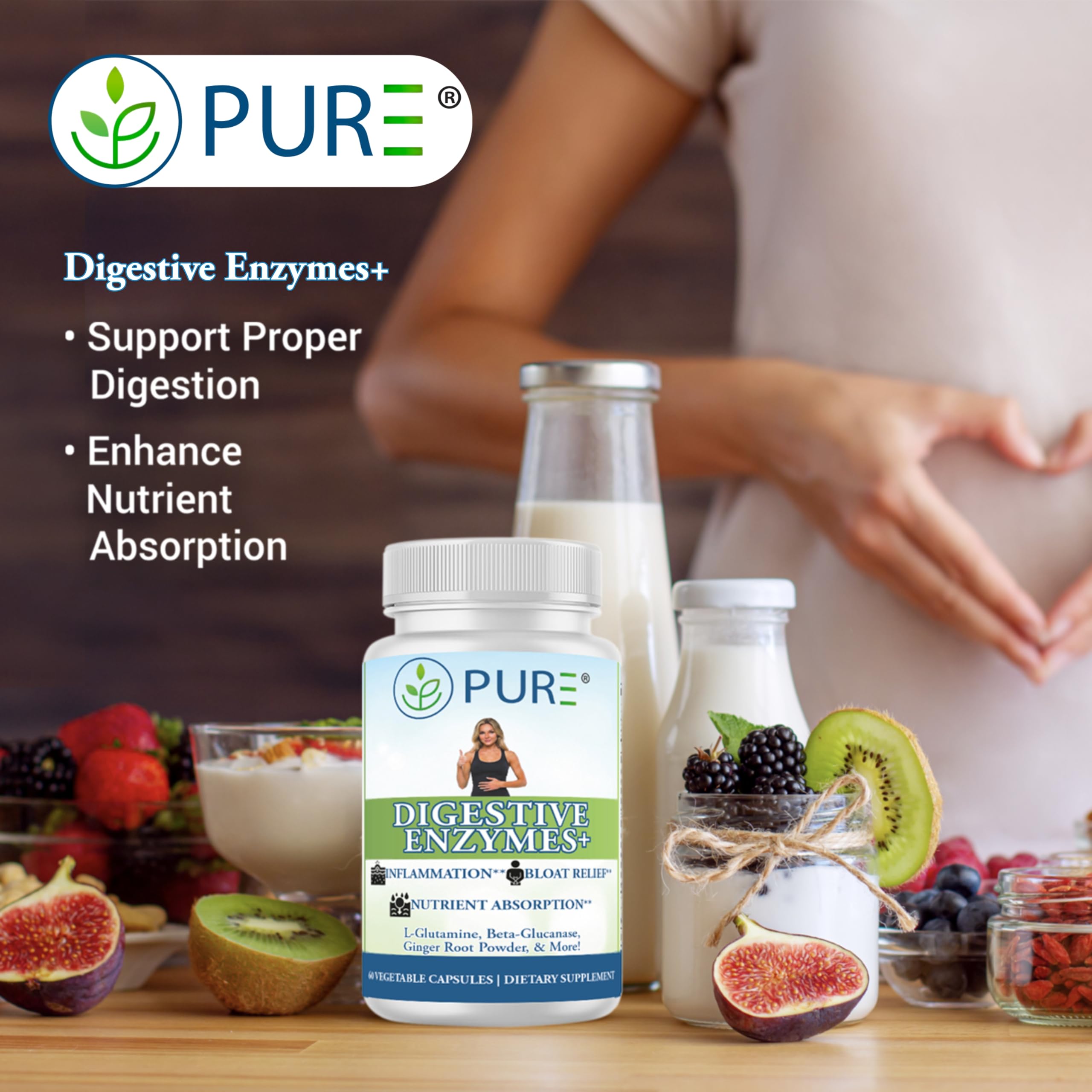 Amazon.com: PURE® Digestive Enzymes+ with Probiotics - 60 Capsules